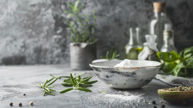 Кулинарная сцена с ингредиентами